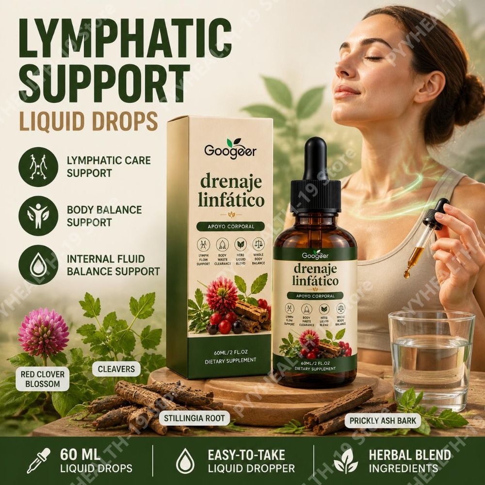 Herbal Wellness Blend - Googeer Lymfedrainage Vloeibare Druppels met Klee,