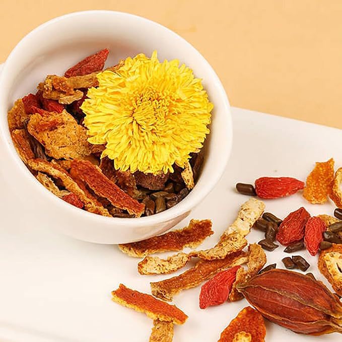 Herbal Wellness Blend - Paardenbloem-Wolfberry Kruidenthee - 50 Thee-eijes, Natuurlijke