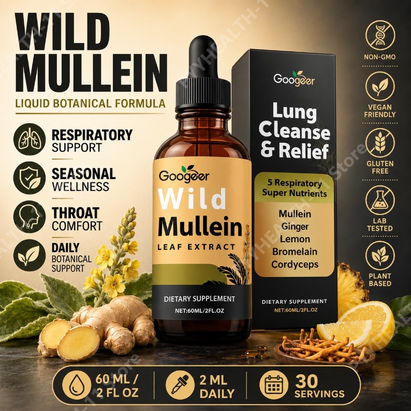 Herbal Wellness Blend - Mullein Vloeibare Druppels Kruidenmengsel met Gember