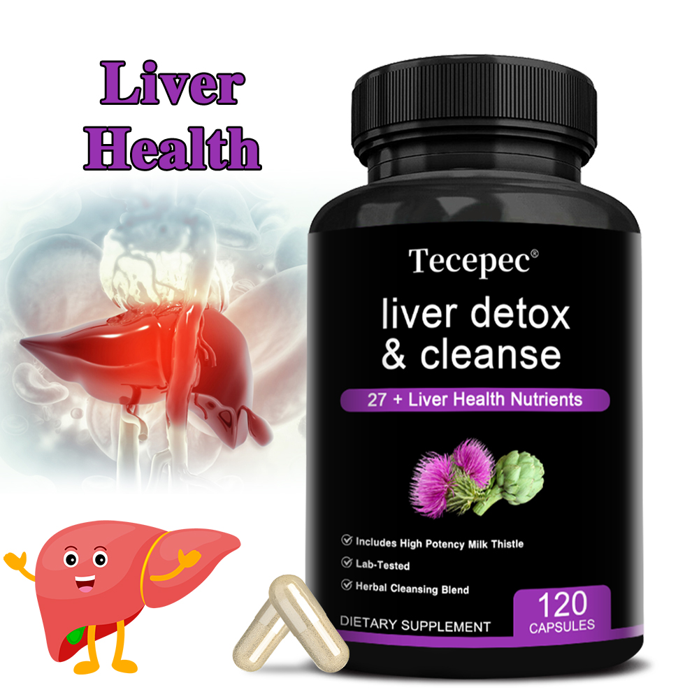 Herbal Wellness Blend - Leverondersteunende supplementcapsules met mariadistel, paardenbloem, kurkuma,