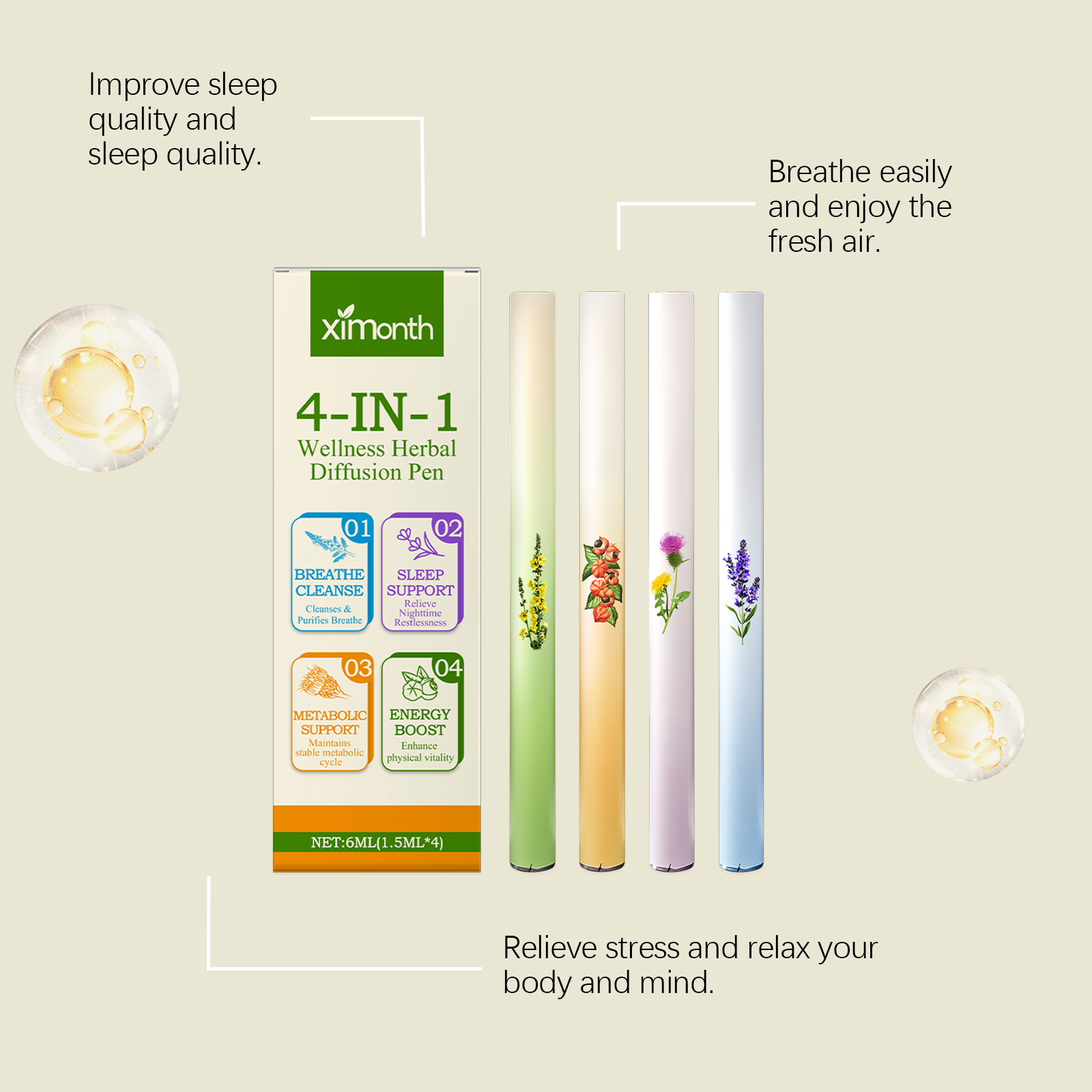 4-in-1 kruidenergie-combostick - Herbal Wellness recensie en prijs