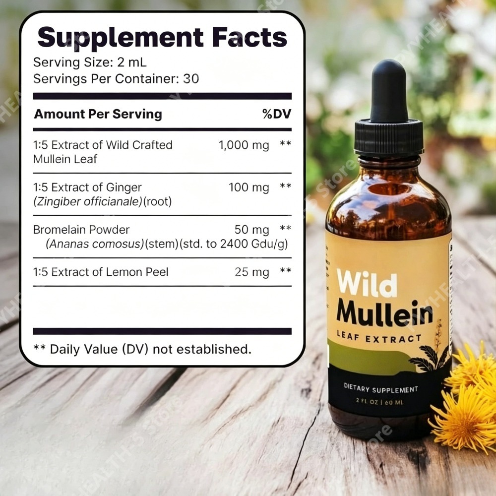 Wild Mullein Bladdruppels met  - Herbal Wellness recensie en prijs